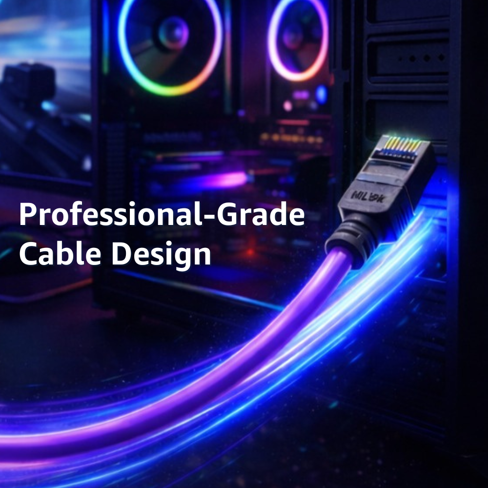 HiLink Cat6 Ethernet Cable — Purple, High-Speed Network Cable for CCTV & Home Networking Australia