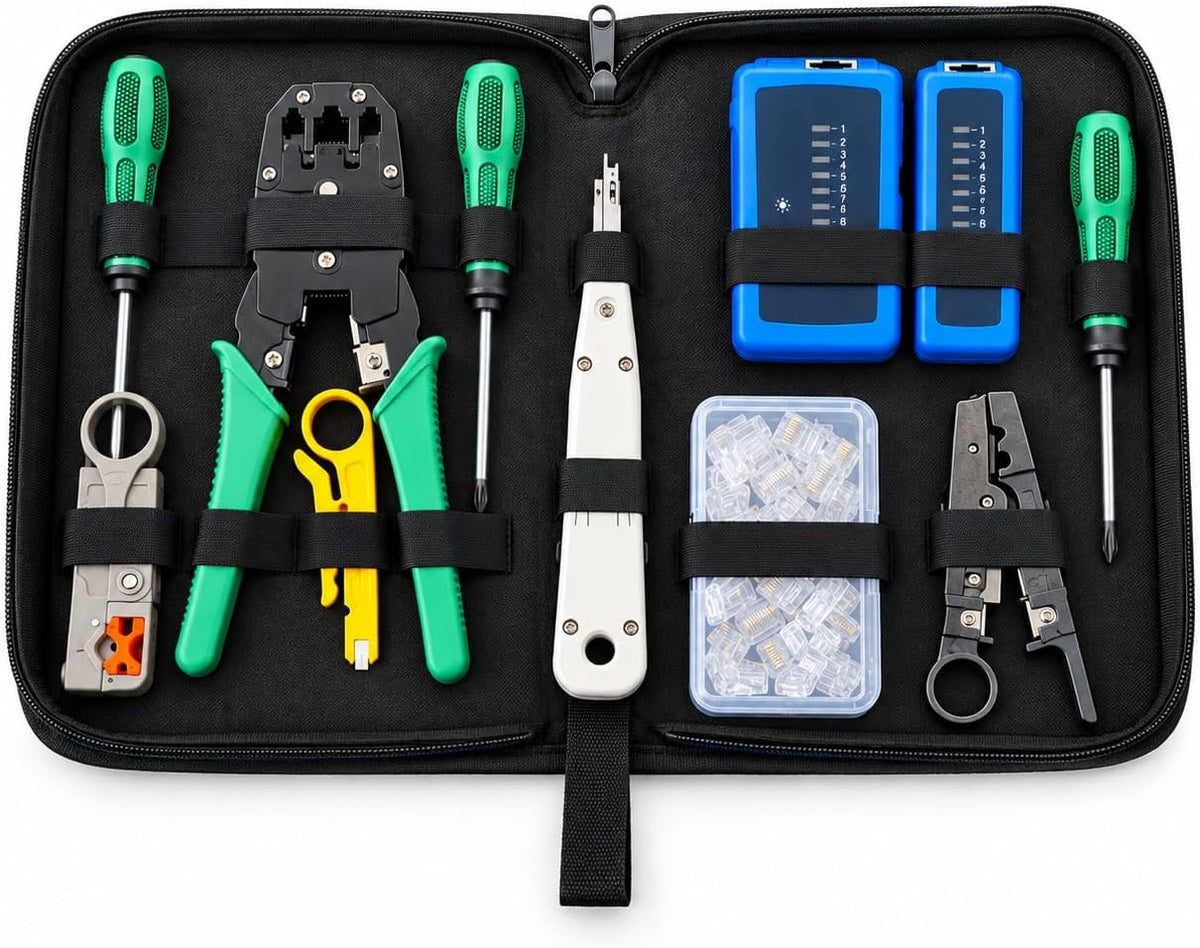 HiLink 28-piece network tool kit in zip case