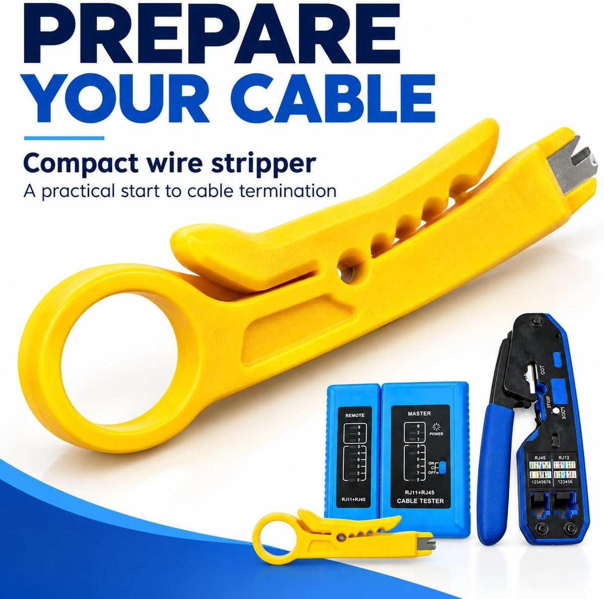Making an ethernet cable with HiLink crimping kit