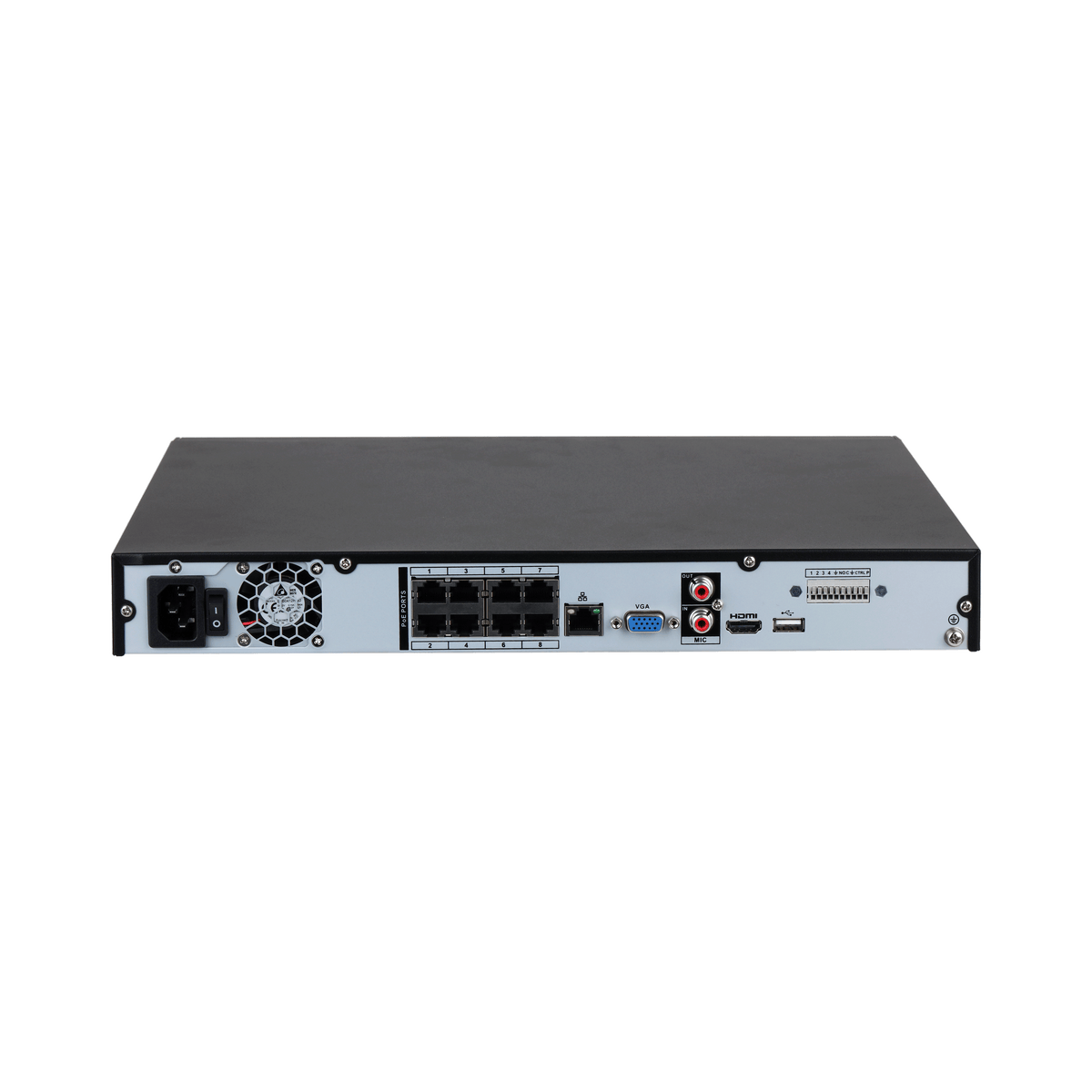 Dahua NVR4208-8P-AI/ANZ NVR — Rear view