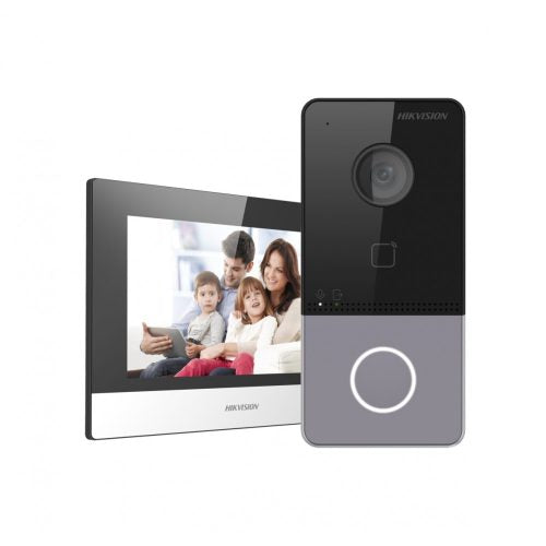 Hikvision DS-KIS603-P 2MP Gen2 IP Video Intercom Kit — Door Station, 7" Touch Monitor & PoE