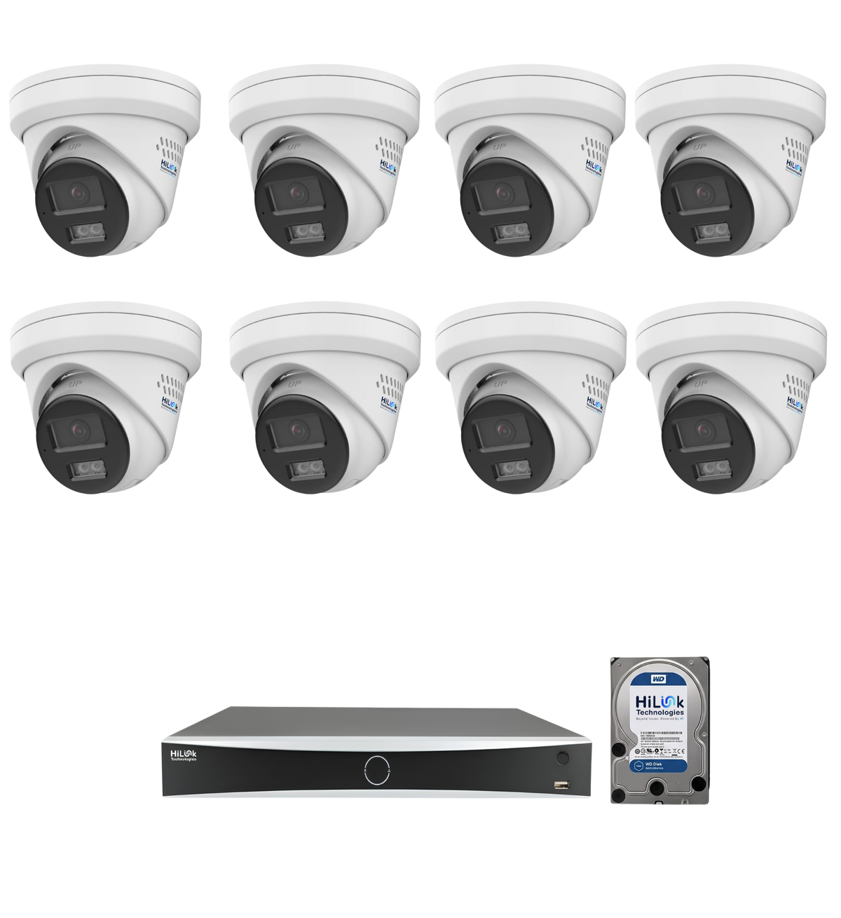 HiLink 8-Camera 4K Security System — 8 × 8MP ColorVu Gen 3 + 8Ch NVR