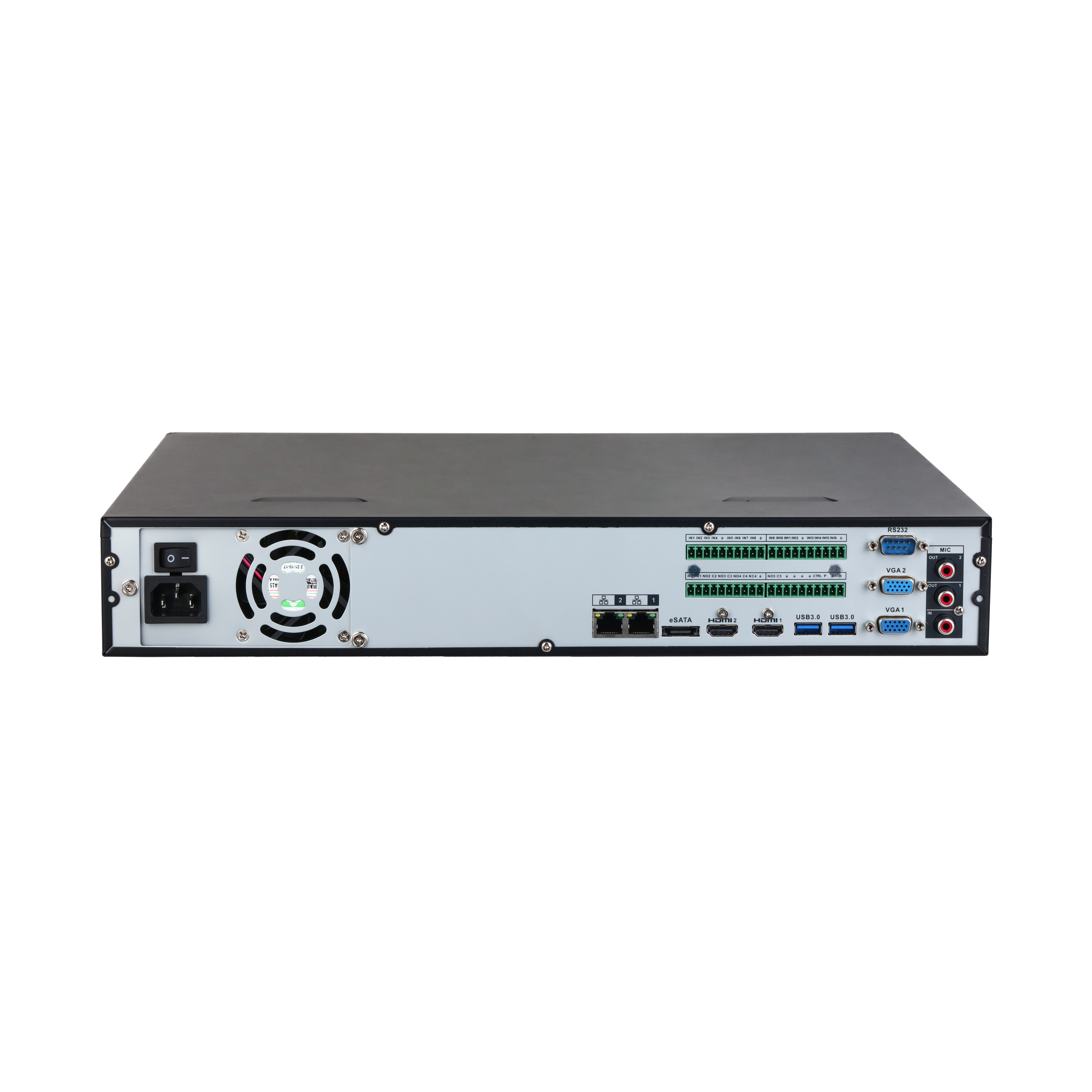 Dahua NVR5464-AI/ANZ-S2 NVR — Rear view